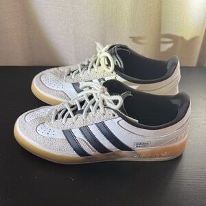 Adidas Men's White and Black Bad Bunny Gazelles